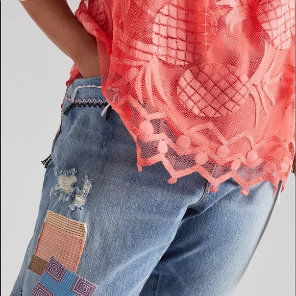 Anthropologie | MAEVE PINEAPPLE LACE BLOUSE | Medium ๐ - Picture 6 of 9